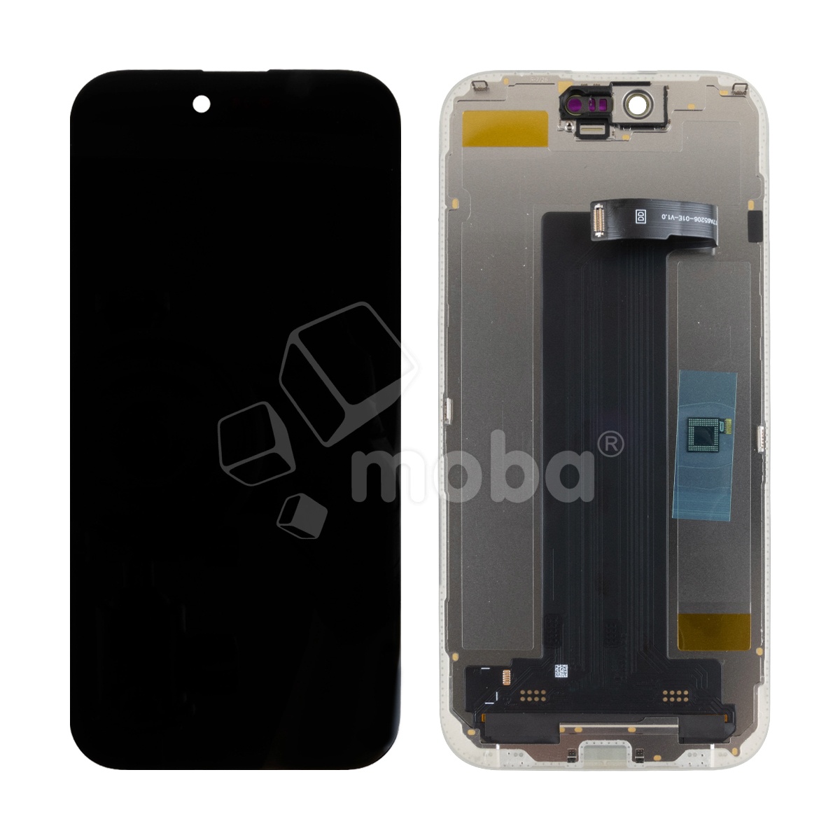 Дисплей для iPhone Air (A3517) в сборе с тачскрином Черный - DD (Soft OLED, Full HD COP, 850 Кд/м², 120 Гц) (площадка под IC)