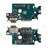 Шлейф для Samsung Galaxy S22+ (S906B/EU version) плата системный разъем/разъем SIM/микрофон - Премиум