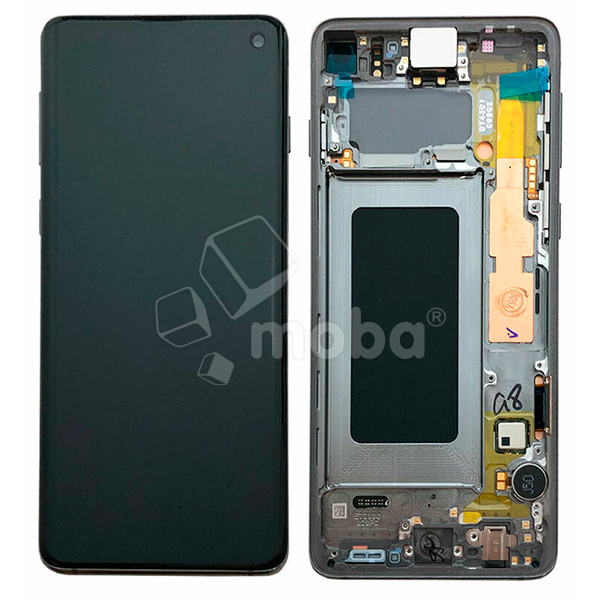 Дисплей для Samsung Galaxy S10 (G973F) модуль с рамкой Черный - OR (SP)