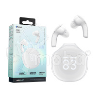 Беспроводные наушники Bluetooth Acefast T9 (TWS, вакуумные, с дисплеем, активное шумоподавление) Белый