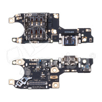 Шлейф для Huawei Honor 70 (FNE-NX9) плата на системный разъем/разъем SIM/микрофон - Премиум