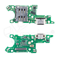 Шлейф для Huawei Honor X9a 5G (RMO-NX1) плата на системный разъем/разъем SIM/микрофон - Премиум