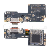 Шлейф для Xiaomi Poco X7 (24095PCADG) плата системный разъем/разъем SIM/микрофон - Премиум