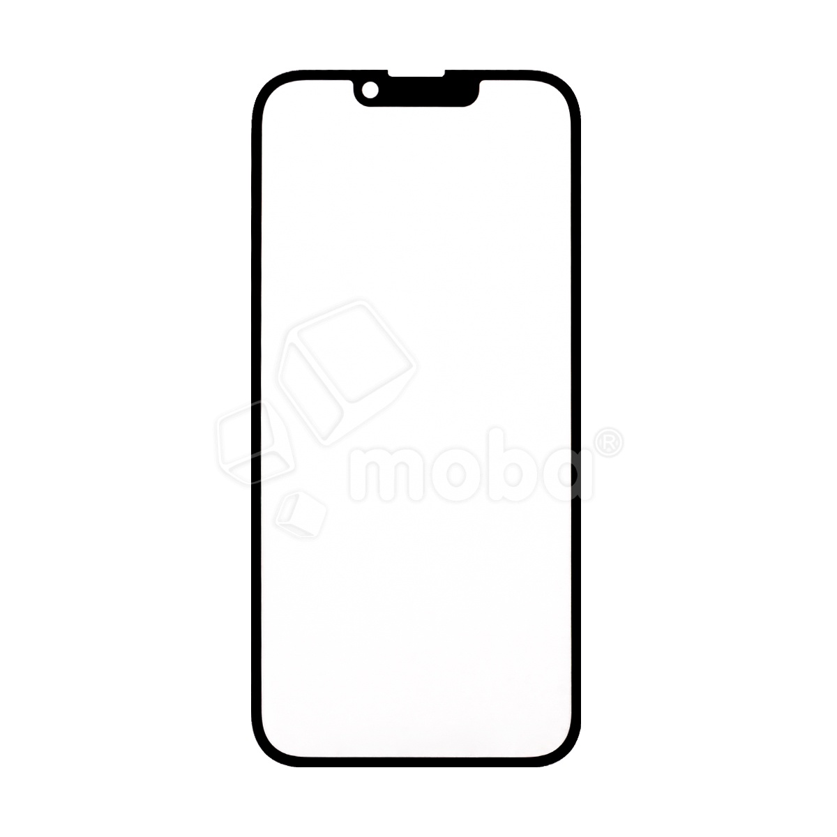 Стекло для переклейки iPhone 14 (A2883) с OCA пленкой Черный - OR (Mitsubishi)