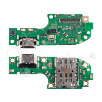 Шлейф для Huawei Nova 12i (CTR-L81) плата системный разъем/разъем SIM/микрофон - Премиум