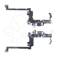 Шлейф для iPhone 17 Pro (A3523) на системный разъем/микрофон Синий - Премиум