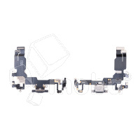 Шлейф для iPhone 15 (A3090) на системный разъем/микрофон Черный - Премиум