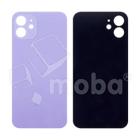 Задняя крышка для iPhone 12 (A2403) Фиолетовый (стекло, широкий вырез под камеру, логотип)