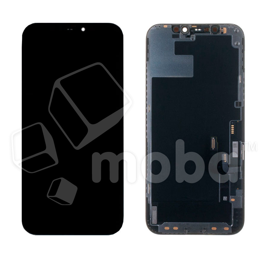 Дисплей для iPhone 12/12 Pro в сборе с тачскрином Черный (Hard OLED) купить  по цене производителя Москва | Moba