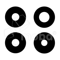 Стекло камеры для Xiaomi 14T Pro (2407FPN8EG) (комплект 4 шт.) Черный