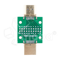 Разъем HDMI (штекер-штекер) на плате (20 pin, 2,54 мм)