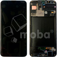 Дисплей для Samsung Galaxy A30s (A307F) модуль с рамкой Черный - OR (SP)