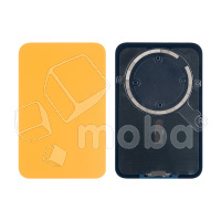 Задняя крышка для iPhone 17 Pro Max (A3526) Оранжевый (стекло, монолит, MagSafe, логотип) - Премиум