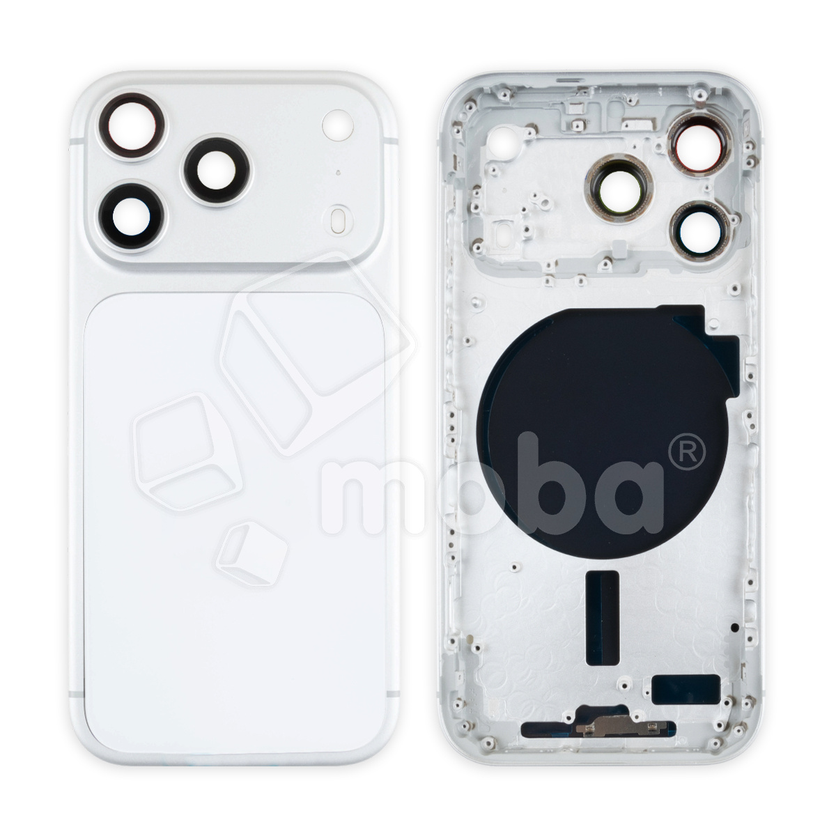 Корпус для iPhone 17 Pro (A3523) (1 Sim) Серебро - Премиум