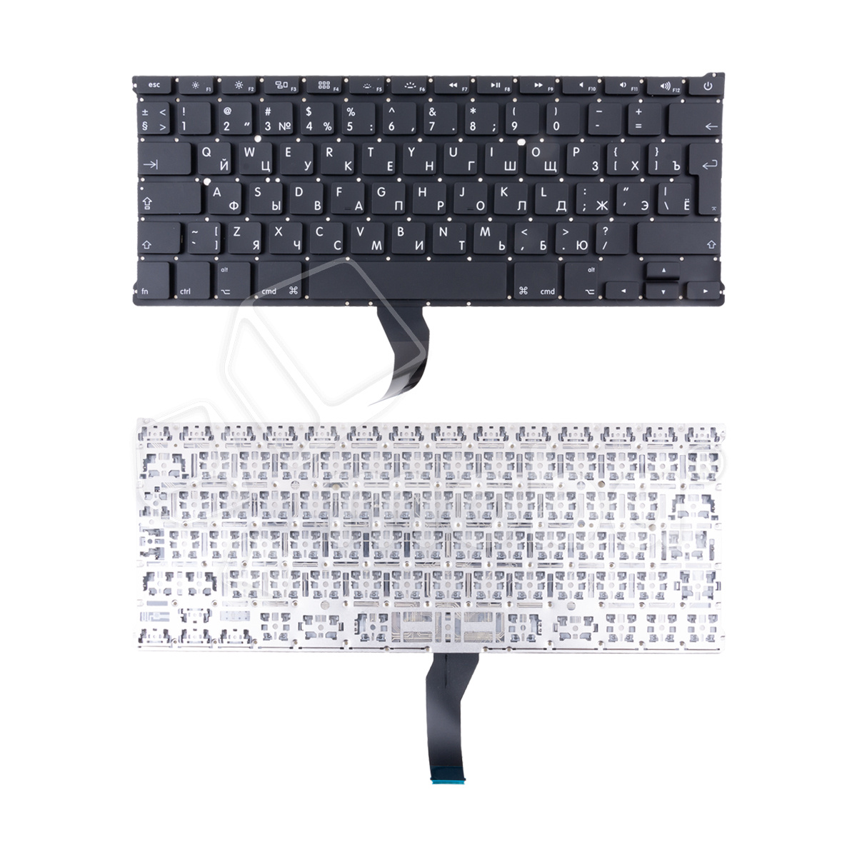 Клавиатура для ноутбука MacBook Air 13" A1369 (2010, Г-образный Enter RU) Черный