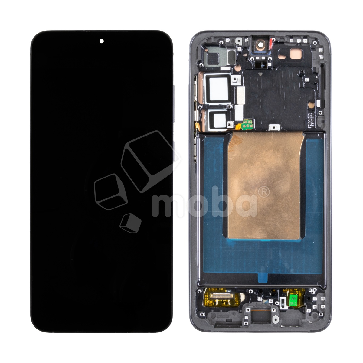 Дисплей для Samsung Galaxy S25+ (S936B) модуль с рамкой Черный - (OLED) (Full Size) (Full HD, 500 Кд/м²)