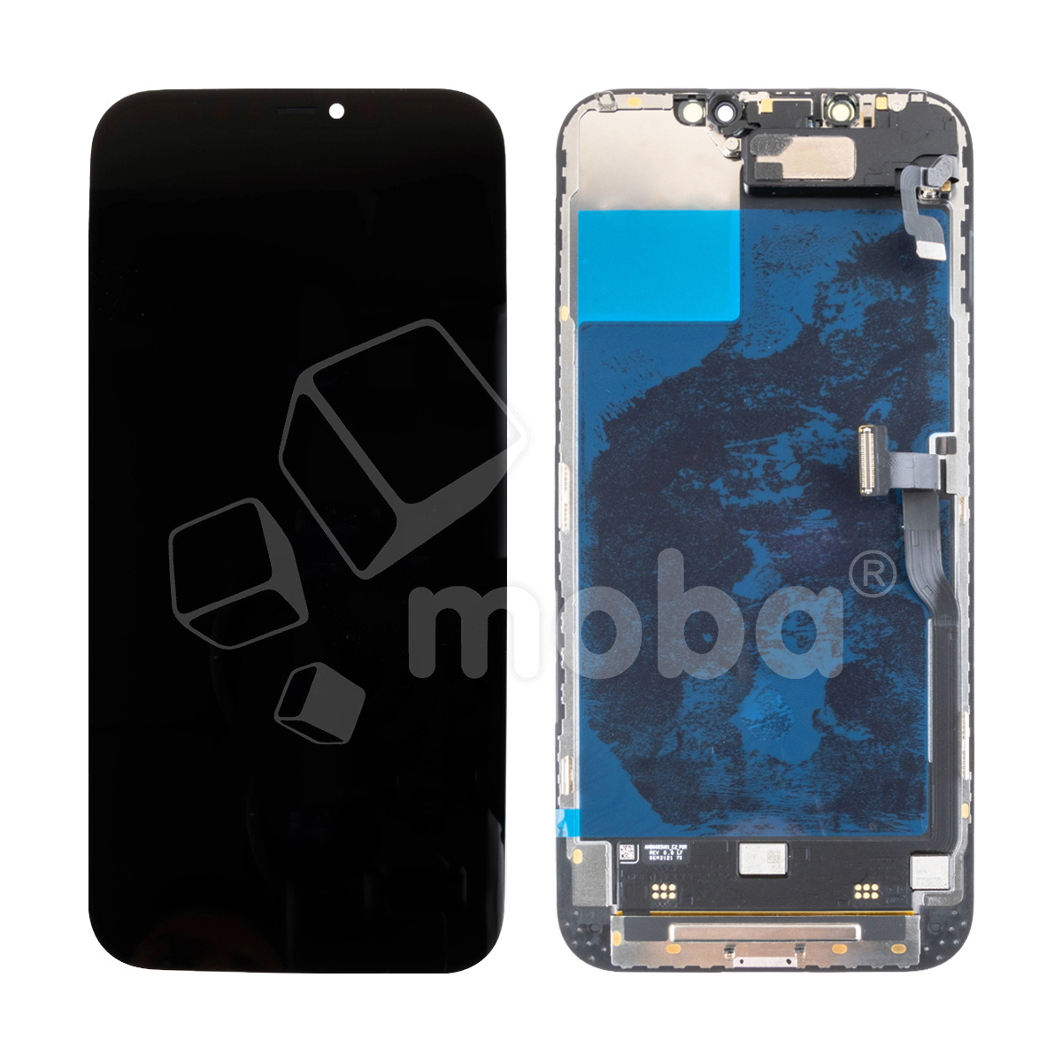 Дисплей для iPhone 12 Pro Max (A2411) в сборе с тачскрином Черный - OR (SP) (с верификацией “Новая запчасть”)