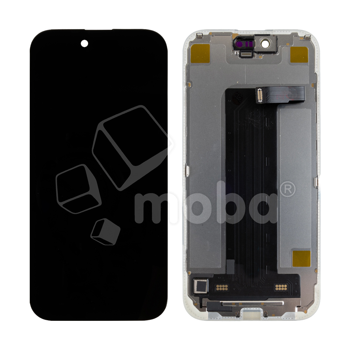 Дисплей для iPhone Air (A3517) в сборе с тачскрином Черный - (Soft OLED, Full HD, 120 Гц) (площадка под IC)