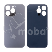 Задняя крышка для iPhone 13 Pro (A2640) Серый (стекло, монолит, широкий вырез под камеру, логотип) - Премиум