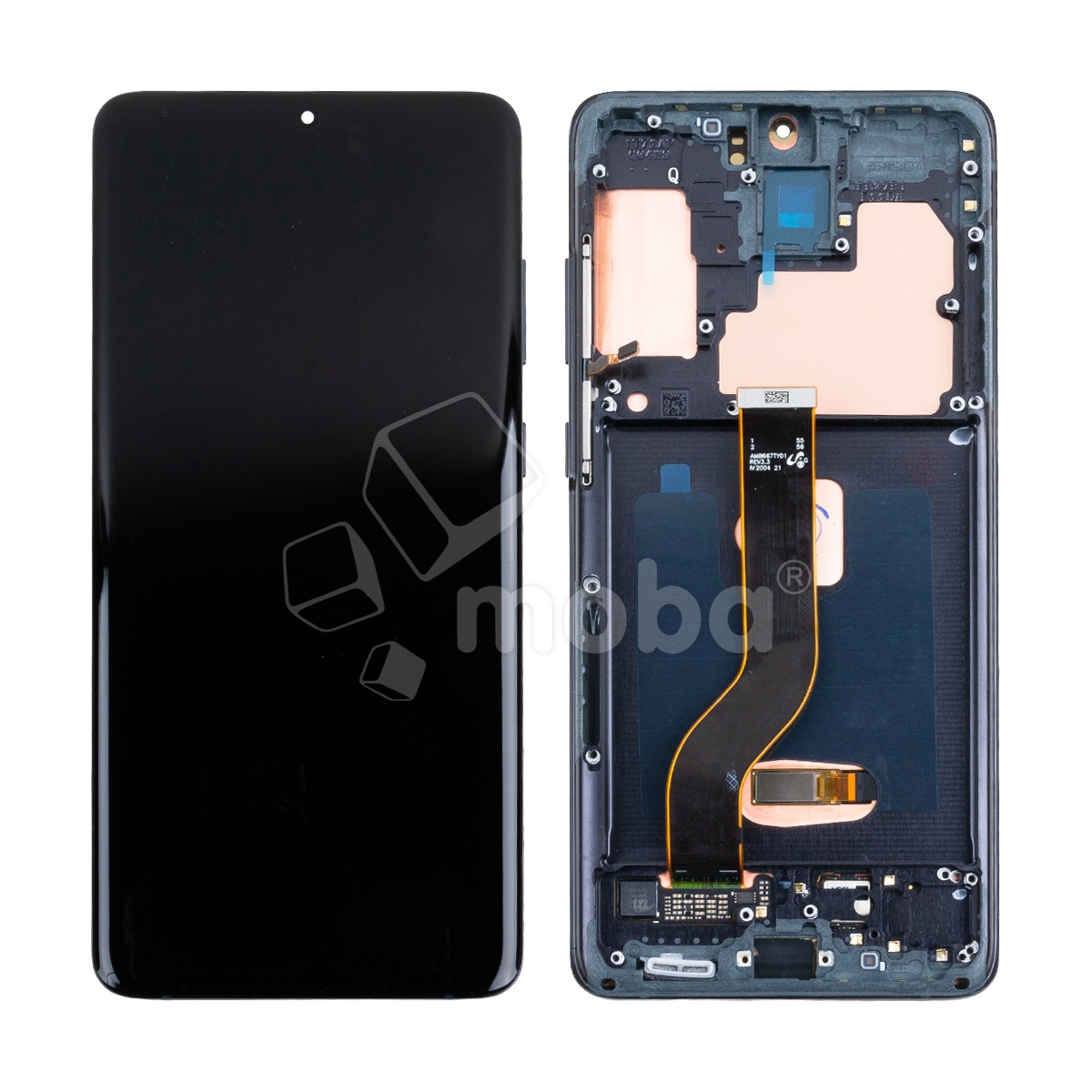 Дисплей для Samsung Galaxy S20+ (G985F) модуль с рамкой Черный - OR Ref. (SP)