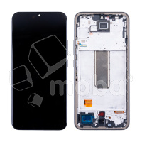 Дисплей для Samsung Galaxy A34 5G (A346B) модуль с рамкой Черный - (OLED) (Small Size)