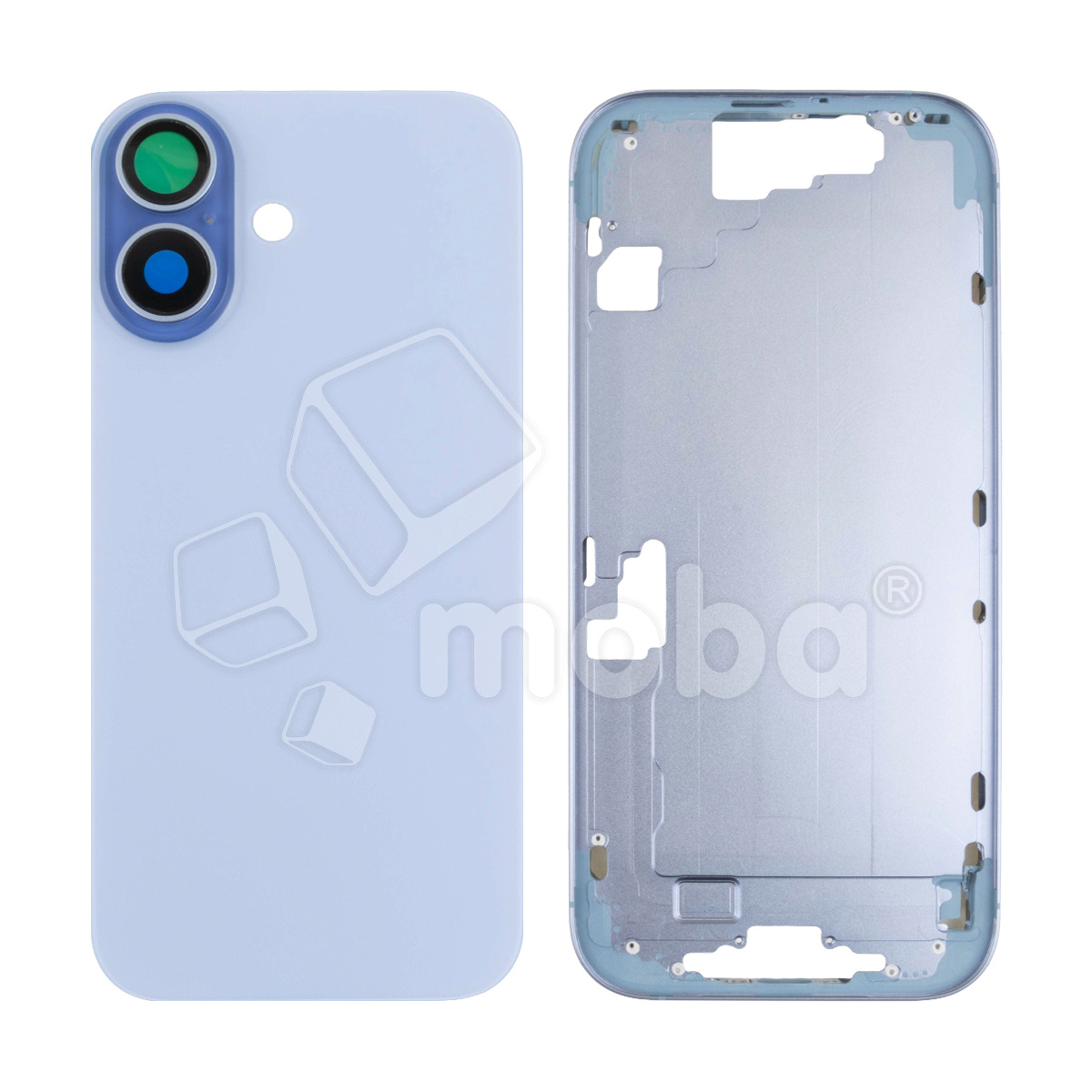 Корпус для iPhone 17 (A3520) (1 Sim) Голубой - Премиум