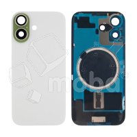 Задняя крышка для iPhone 17 (A3520) в сборе со стеклом камеры Зеленый (стекло, монолит, MagSafe, логотип) - Премиум