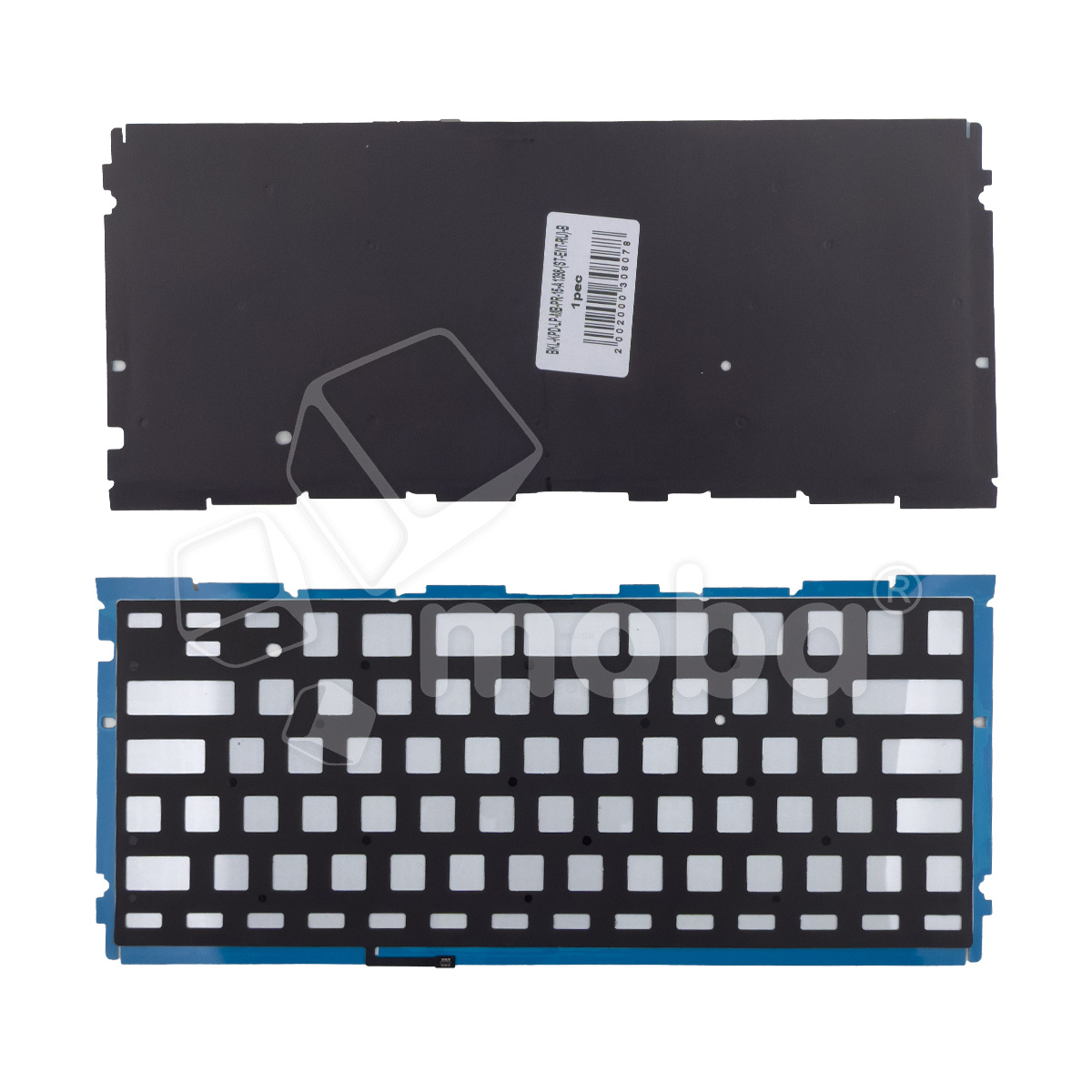 Подсветка клавиатуры для ноутбука MacBook Pro 15" A1398 (2012-2015, прямой Enter RU) Черный