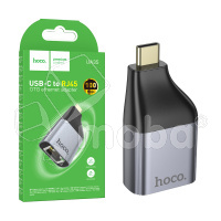 Адаптер Type-C - RJ45 Hoco UA35 Серый