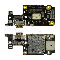 Шлейф для Xiaomi Redmi Note 11 Pro+ 5G (21091116UG) плата системный разъем/разъем SIM/микрофон - Премиум