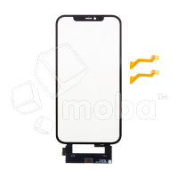 Стекло для переклейки iPhone 12 Pro Max в сборе с тачскрином и OCA пленкой Черный - OR (Feaglet)