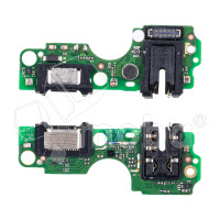 Шлейф для Tecno Spark 10C (KI5m) плата на системный разъем/разъем гарнитуры/микрофон - Премиум