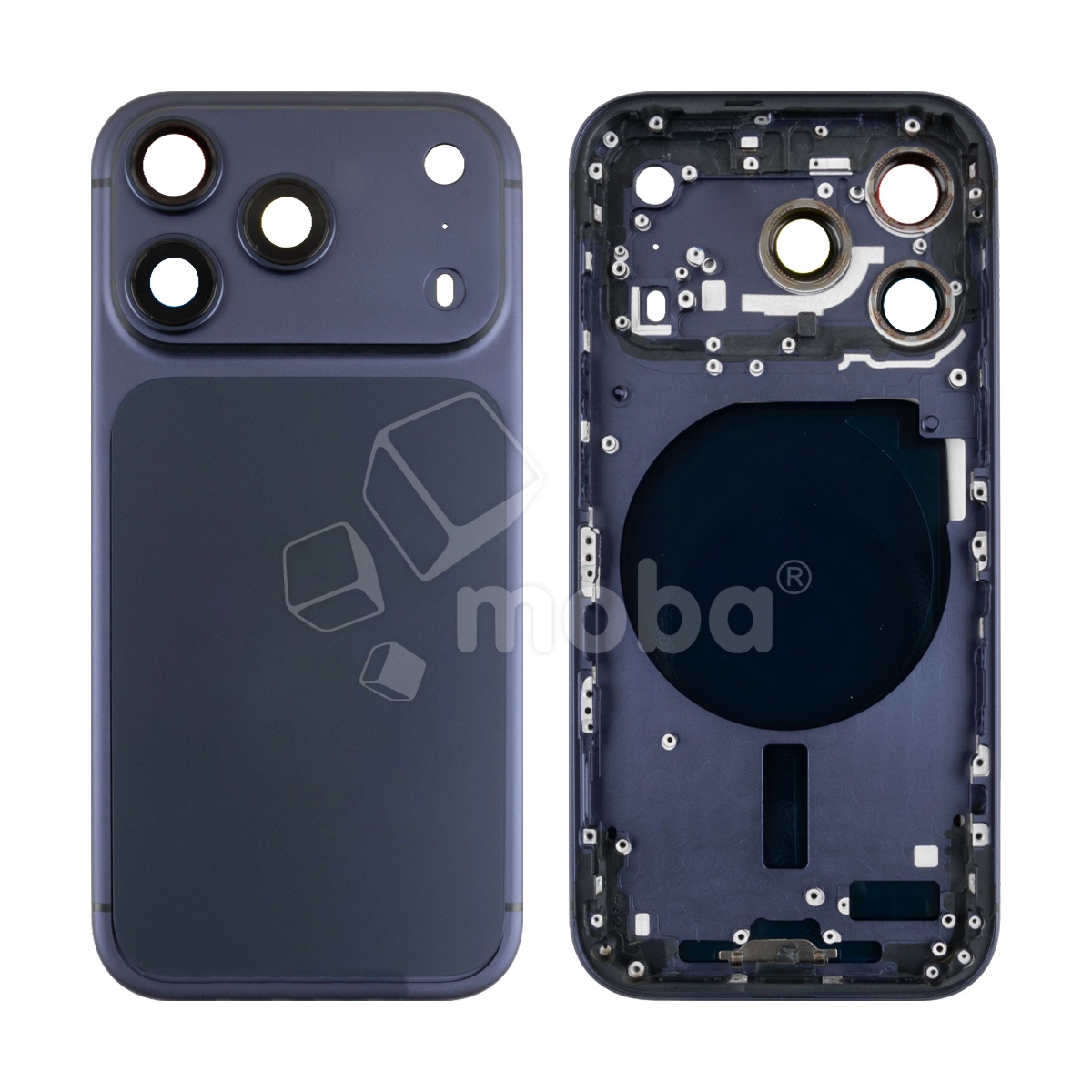 Корпус для iPhone 17 Pro (A3523) (1 Sim) Синий - Премиум