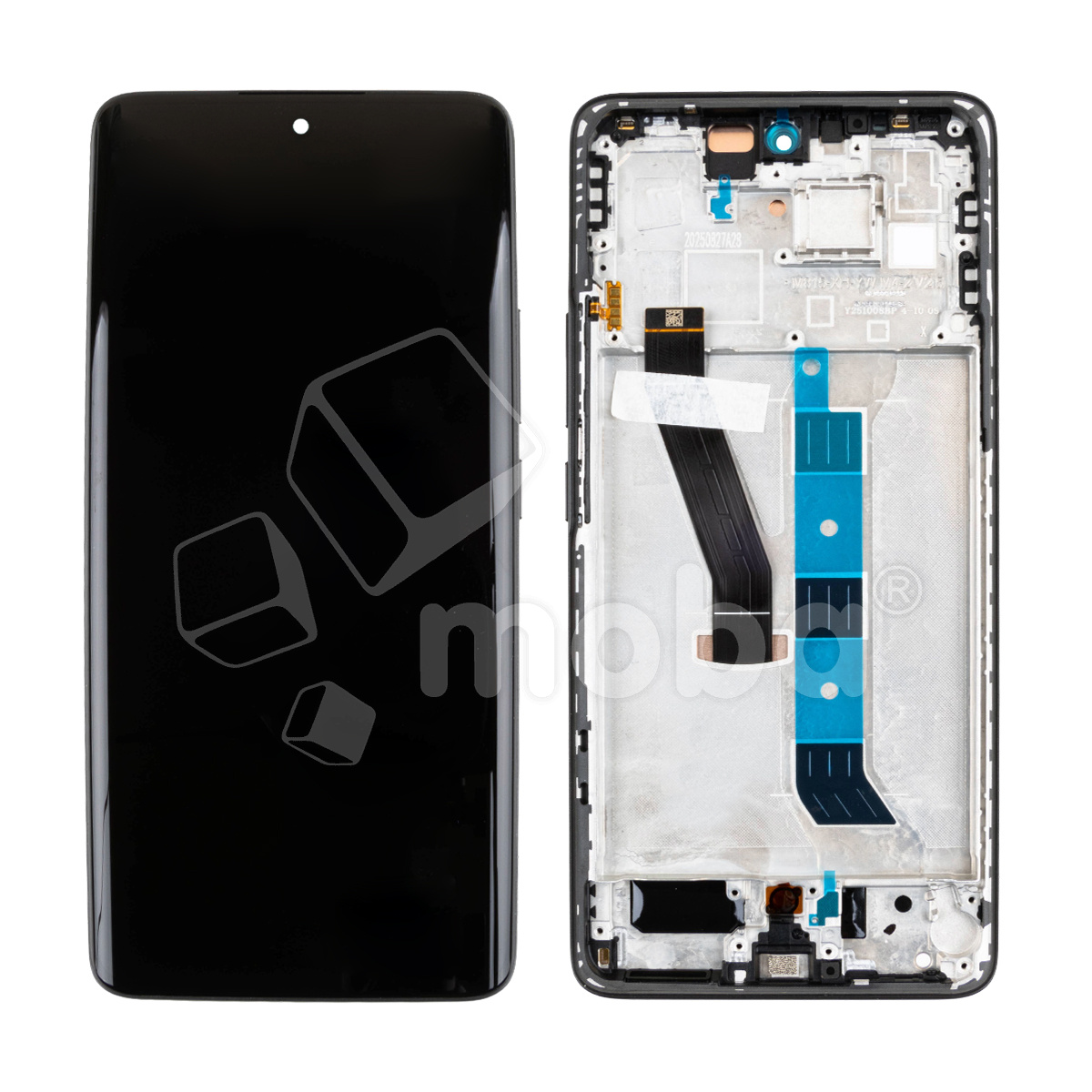 Дисплей для Xiaomi Poco M8 5G (25118PC98G) модуль с рамкой Черный - OR (SP)