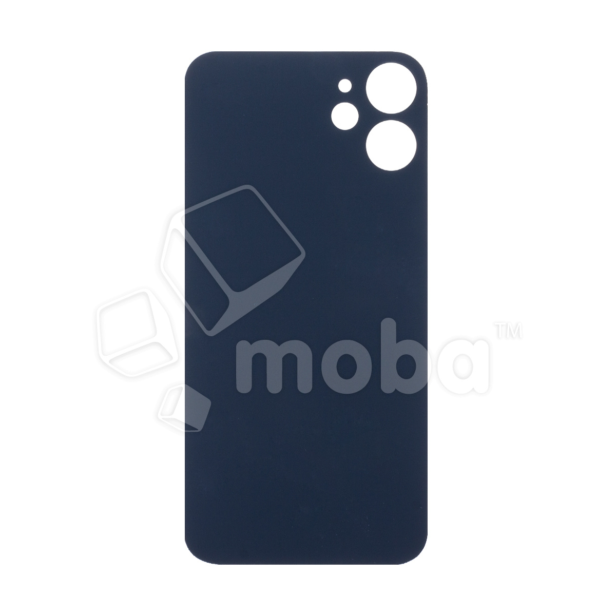 Задняя крышка для iPhone 12 mini Черный (стекло, широкий вырез под камеру,  логотип) купить по цене производителя Москва | Moba