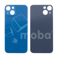 Задняя крышка для iPhone 13 (A2635) Синий (стекло, узкий вырез под камеру, логотип) - Премиум