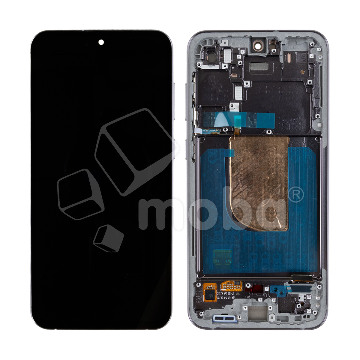 Дисплей для Samsung Galaxy S23 FE (S711B) модуль с рамкой Черный - Сервисный Оригинал