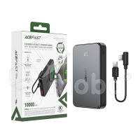 Внешний Аккумулятор (Power Bank) Acefast M31 10000 mAh (22.5W, PD, MagSafe 15W, Type-C, кабель Type-C, LED дисплей) Черный