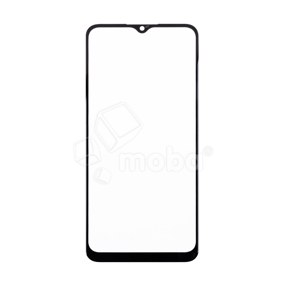Стекло для переклейки Samsung Galaxy A03s (A037F) с OCA пленкой Черный - OR (Mitsubishi)