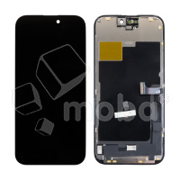 Дисплей для iPhone 15 Pro (A3102) в сборе с тачскрином Черный - (In-Cell, Full HD, 120 Гц) (площадка под IC)