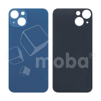 Задняя крышка для iPhone 13 (A2635) Синий (стекло, широкий вырез под камеру, логотип)