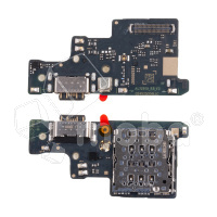 Шлейф для Xiaomi Redmi Note 14 4G (24117RN76O/24117RN76G) плата системный разъем/разъем SIM/микрофон - Премиум