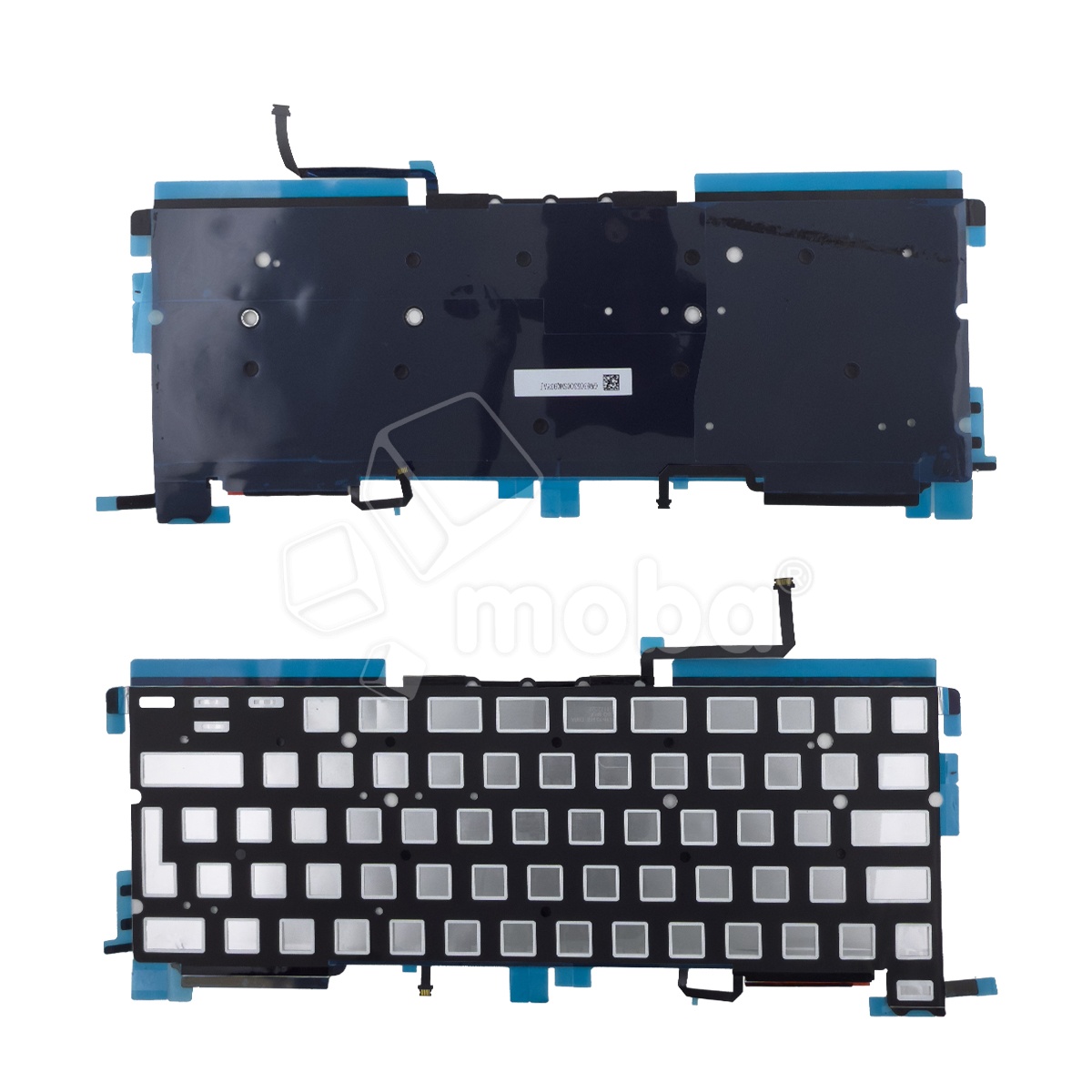 Подсветка клавиатуры для ноутбука MacBook Pro M1 13"/M2 13" A2338 (2020-2022, Г-образный Enter RU) Черный
