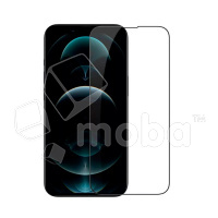Защитное стекло "Премиум" для iPhone 13/13 Pro/14/16e Черный (Закалённое+, полное покрытие)