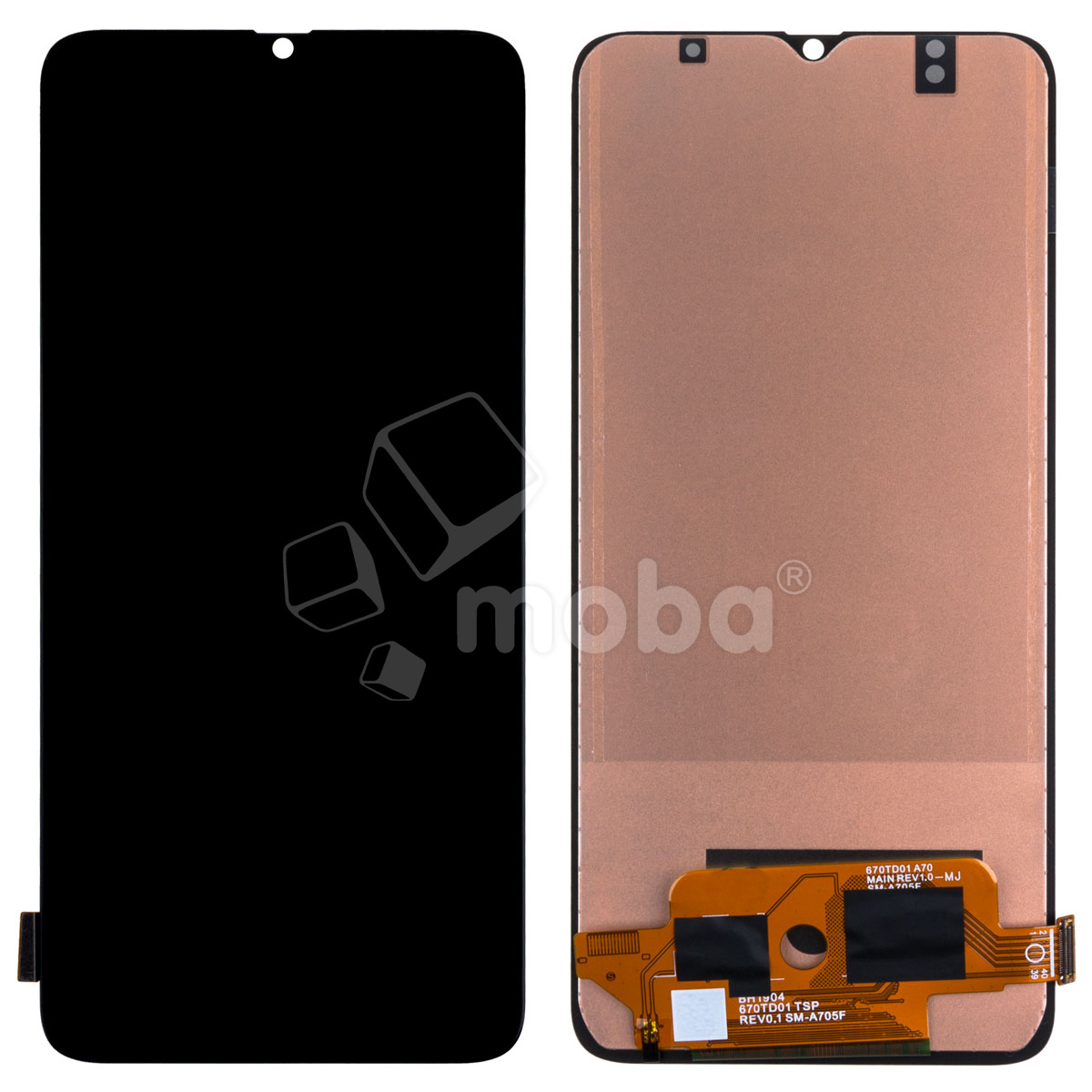 Дисплей для Samsung Galaxy A70 (A705F) в сборе с тачскрином Черный - (In-Cell)