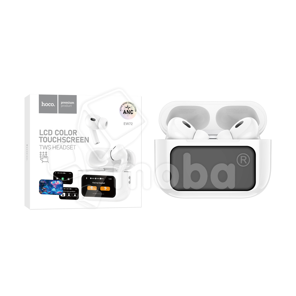 Беспроводные наушники Bluetooth Hoco EW72 (TWS, с дисплеем