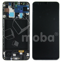 Дисплей для Samsung Galaxy A30 (A305F) модуль с рамкой Черный - OR (SP)