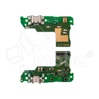 Шлейф для Huawei Honor 7A Pro/7C/Y6 2018/Y6 Prime 2018 (AUM-L29) плата на системный разъем/микрофон - Премиум