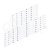 Светодиодная подсветка для телевизоров Samsung 42" D2GE-420SCA-R3/D2GE-420SCB-R3/UE42F5300AK/UE42F5000AK(комплект 14 шт.)