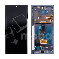 Дисплей для Samsung Galaxy Note 10 (N970F/N971F) модуль с рамкой Черный - (OLED)